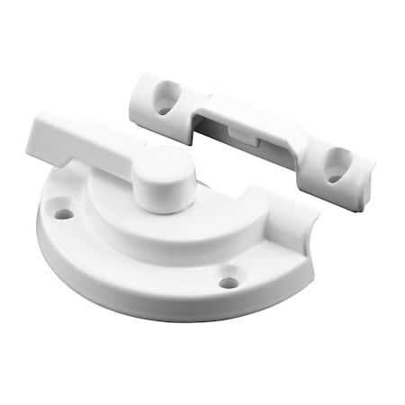 Prime-Line Window Sash Lock 1-7/8 H/C w/ Keeper 2 H/C Diecast White w/Screws (Single Pack) F 2918